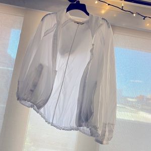 Athleta White Windbreaker